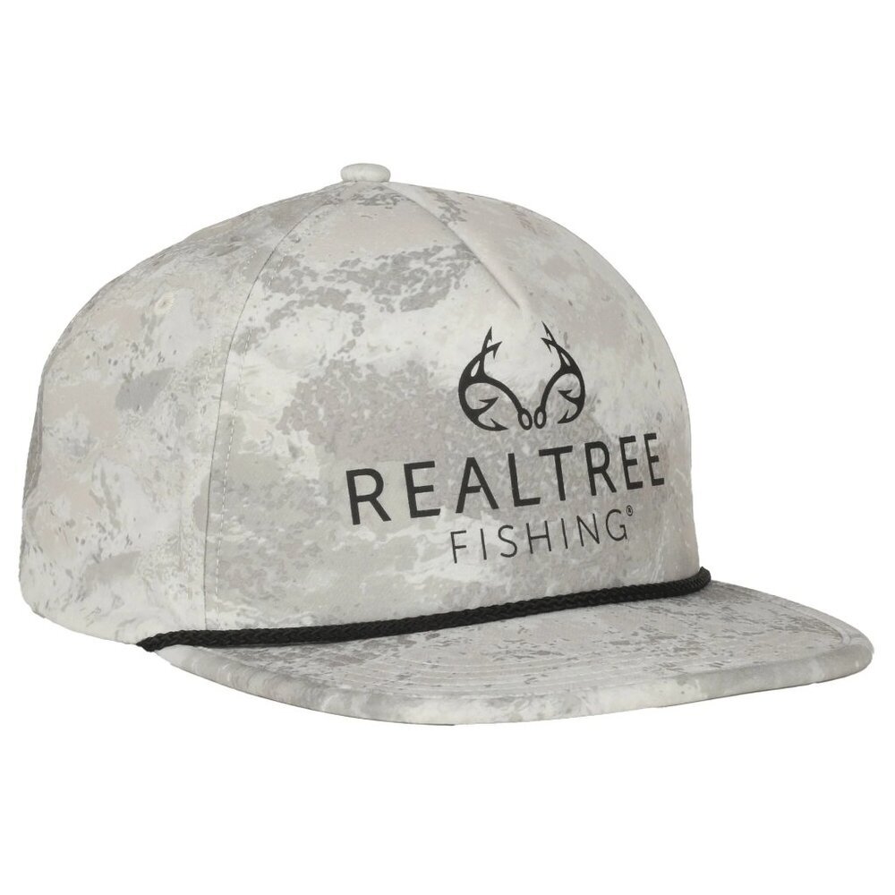 Realtree Fishing Rope Hat Outdoor Cap Camo Snapback Flat Bill Adult OSFM - Picture 2 of 6